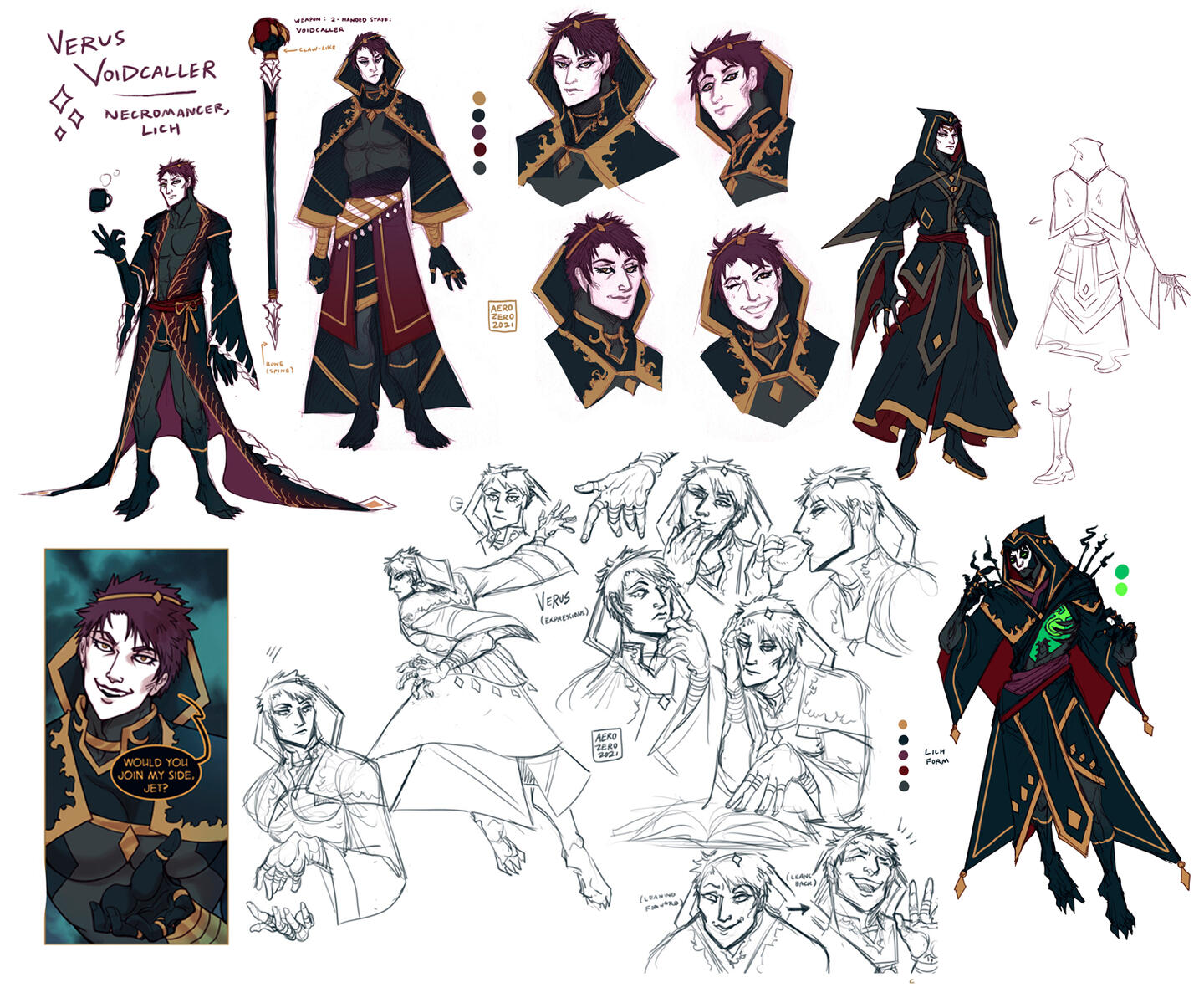 Character Design - Verus the Necromancer