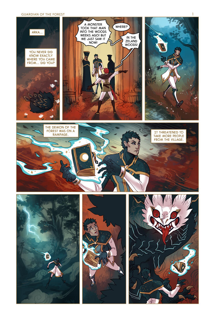 Skyset Knights: Guardian of the Forest page 1